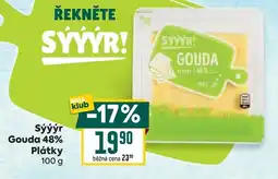 Billa Sýýýr Gouda 48% Plátky nabídka