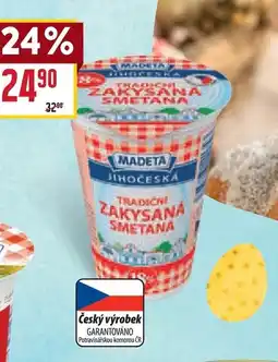 Billa Madeta Jihočeská zakysaná smetana 18% nabídka