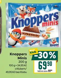 Billa Knoppers Minis nabídka