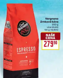 Billa Vergnano Zrnková káva nabídka