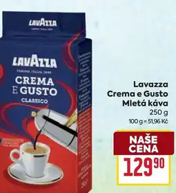 Billa Lavazza Crema e Gusto Mletá káva nabídka