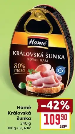 Billa Hamé Královská šunka nabídka