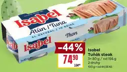 Billa Isabel Tuňák steak nabídka