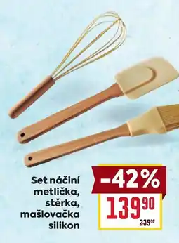 Billa Set náčiní metlička, stěrka, mašlovačka silikon nabídka