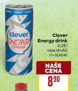Billa Clever Energy drink nabídka