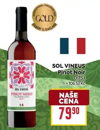 Billa SOL VINEUS Pinot Noir nabídka