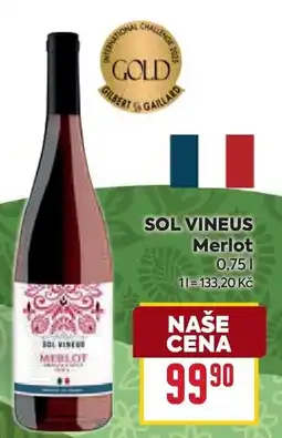 Billa SOL VINEUS Merlot nabídka