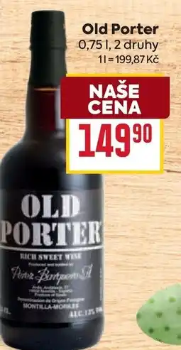 Billa Old Porter nabídka
