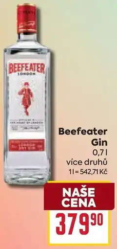 Billa Beefeater Gin nabídka