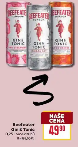 Billa Beefeater Gin & Tonic nabídka