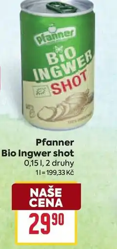 Billa Pfanner Bio Ingwer shot nabídka