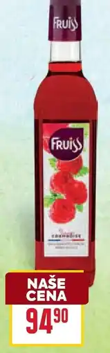 Billa Fruiss Sirup nabídka