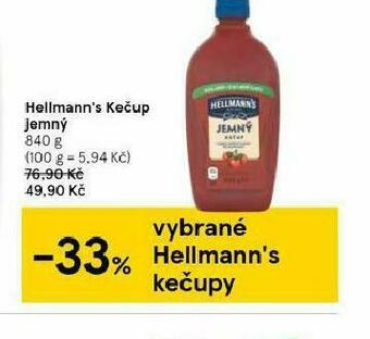 Tesco Hellmann´s kečup nabídka