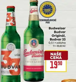 Billa Budweiser Budvar Originál, Budvar 33 nabídka