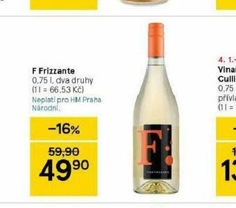 Tesco F frizzante nabídka