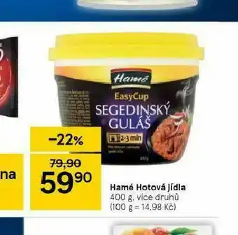 Tesco Hamé hotová jídla nabídka