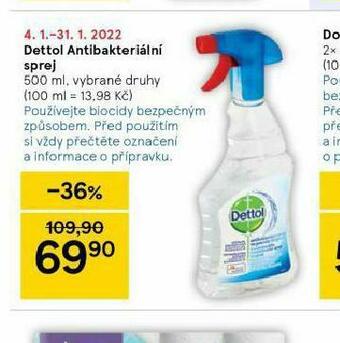 Tesco Dettol antibakteriální sprej nabídka