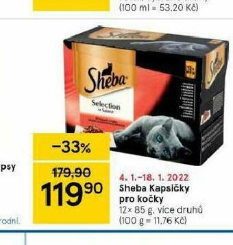 Tesco Sheba kapsičky pro kočky nabídka