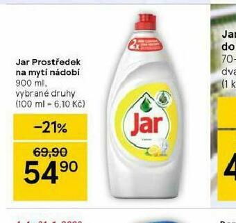 Tesco Jar prostředek na nádobí nabídka