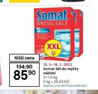 Tesco Somat sůl do myčky nabídka