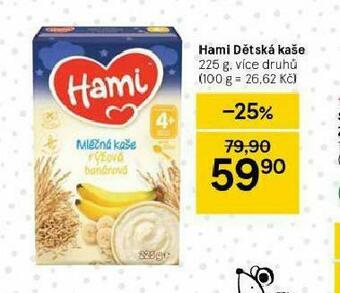 Tesco Hami dětská kaše nabídka