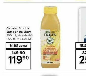 Tesco Garnier fructis šampon nabídka