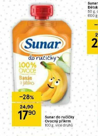 Tesco Sunar do ručičky ovocný příkrm nabídka