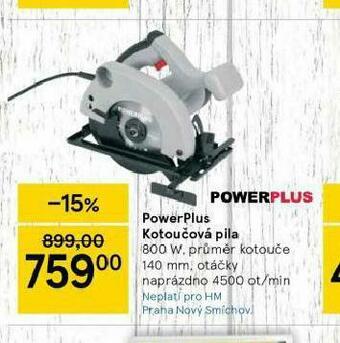 Tesco Powerplus kotoučová pila nabídka