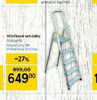 Tesco Hliníkové schůdky nabídka