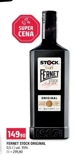 Terno FERNET STOCK ORIGINAL 0,5l vol. 35% nabídka