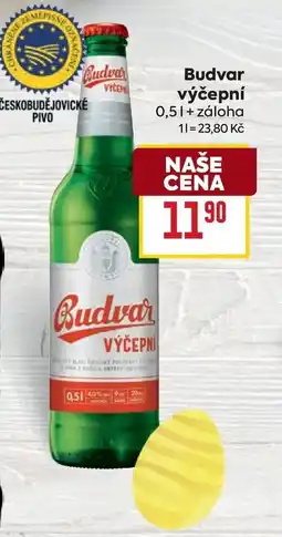 Billa Budvar výčepní nabídka