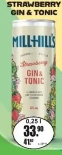 Adam Millhill's Strawberry gin & tonic nabídka