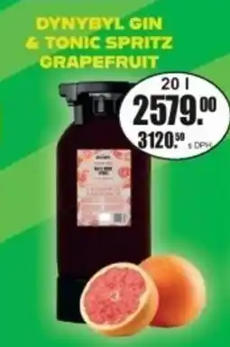 Adam Dynybyl gin & tonic spritz grapefruit nabídka