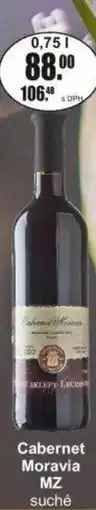 Adam Cabernet Moravia MZ suché nabídka
