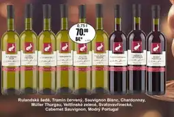 Adam Rulandské šedé, Tramín červený, Sauvignon Blanc, Chardonnay, Müller Thurgau, Veltlínské zelené, Svatovavřinecké nabídka