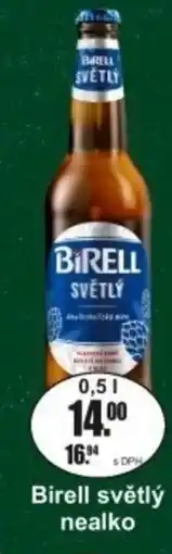 Adam Birell světlý nealko nabídka