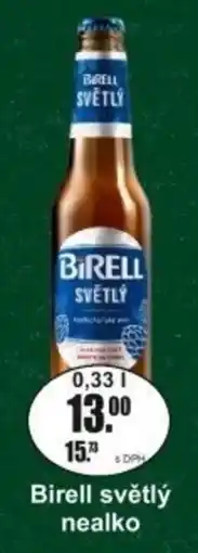 Adam Birell světlý nealko nabídka