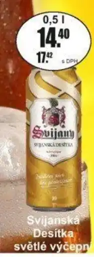 Adam Svijanská Desítka světlé výčepni nabídka