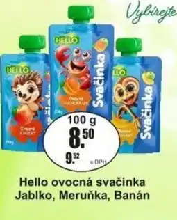 Adam Hello ovocná svačinka Jablko, Meruňka, Banán nabídka