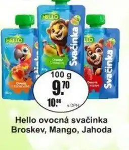 Adam Hello ovocná svačinka Broskev, Mango, Jahoda nabídka