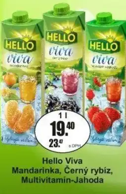 Adam Hello Viva Mandarinka, Černý rybíz, Multivitamin-Jahoda nabídka