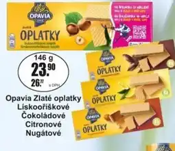 Adam Opavia Zlaté oplatky Lískooříškové Čokoládové Citronové Nugátové nabídka