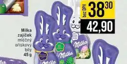 Jip Milka zajíček mléčný ořiskový bily Milka nabídka