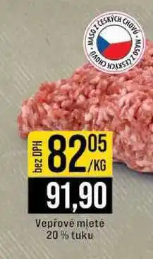 Jip Vepřové mleté 20% tuku nabídka