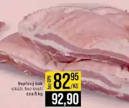 Jip Vepřový bok s kůží, bez kosti cca 5 kg 1kg nabídka