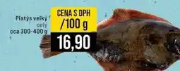 Jip Platys velký celý cca 300-400 g 100g nabídka