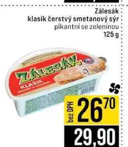 Jip Zálesák klasik čerstvý smetanový sýr pikantni se zeleninou nabídka