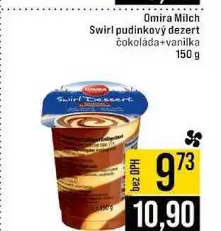 Jip Omira Milch Swirl pudinkový dezert čokoláda+vanilka 150 g nabídka