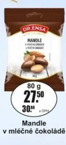 Adam DR.Ensa Mandle v mléčné čokoládě nabídka