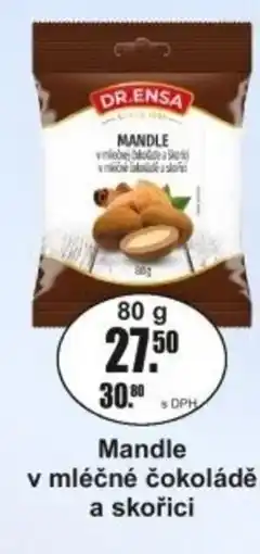 Adam DR.Ensa Mandle v mléčné čokoládě a skořici nabídka